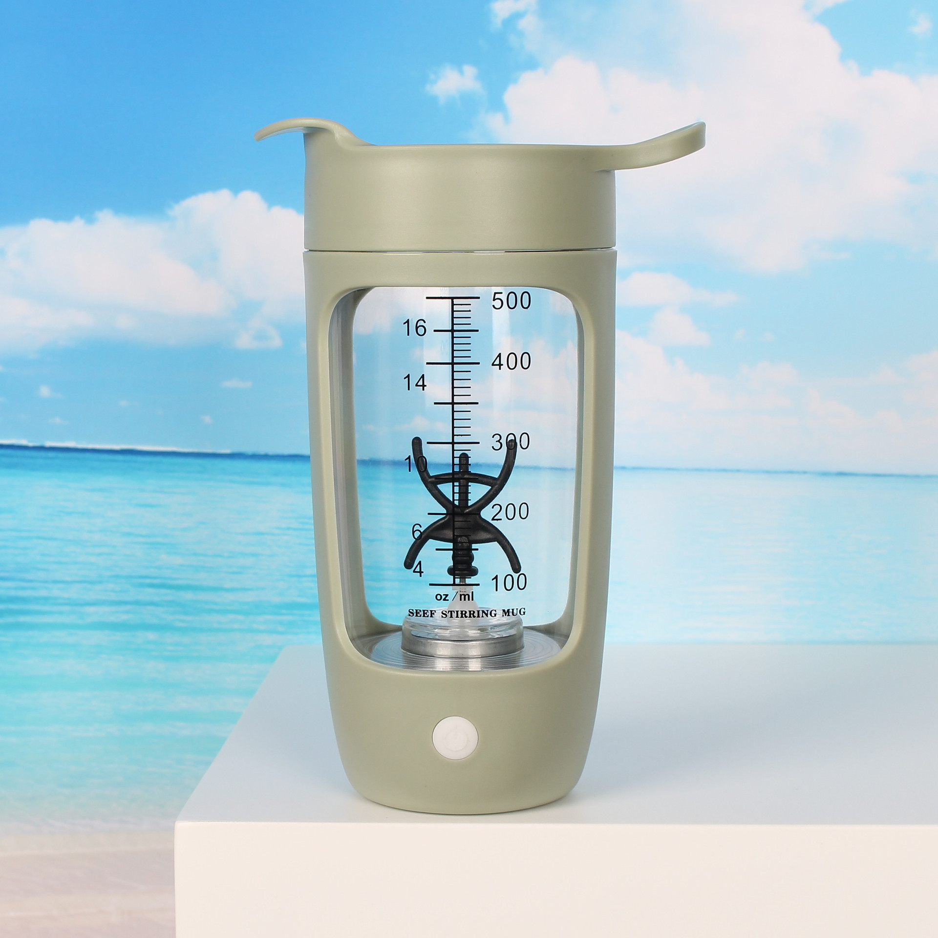 Vaso Mezclador Eléctrico Automático de Tritan Recargable para Deporte y Oficina