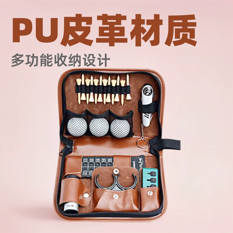 Новый стиль PU кожаный мяч для гольфа сумка для хранения golf Аксессуары Сумка для хранения на открытом воздухе портативный набор для гольфа