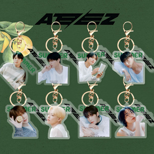 Новый акриловый брелок ATEEZ для нового альбома Jin Hongzhong Ding Mohao, ювелирный кулон