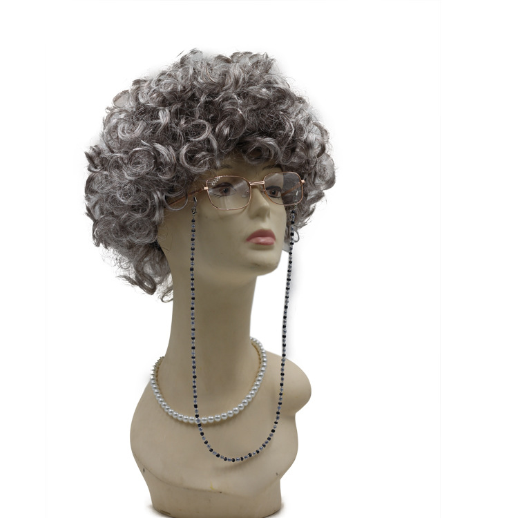 La abuela y el abuelo juego de rol vestir traje de Halloween danza etapa juego peluca para el traje de ancianos