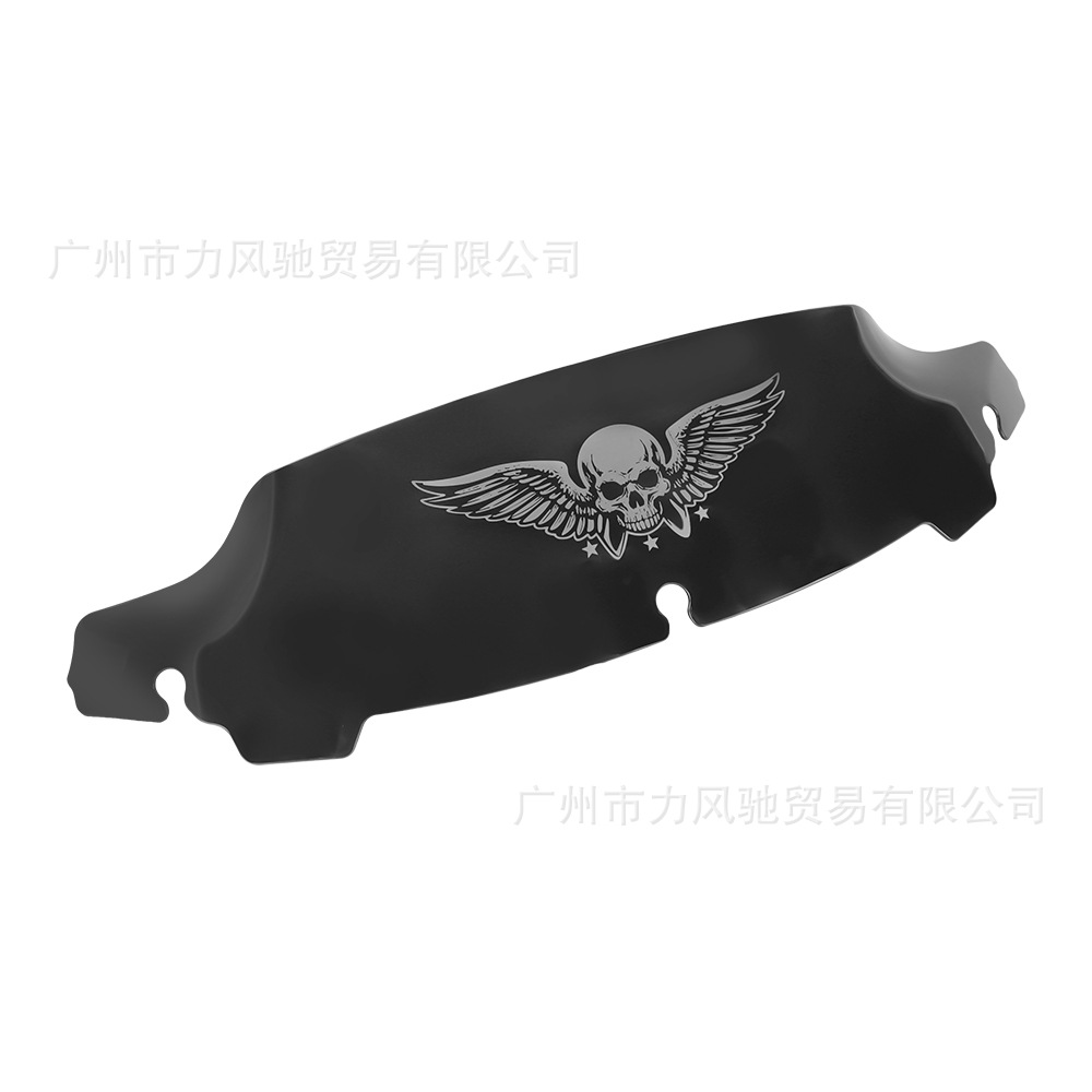 Accesorios de motocicleta para Harley Grand Glider 4.5 "7" parabrisas con patrón de cráneo