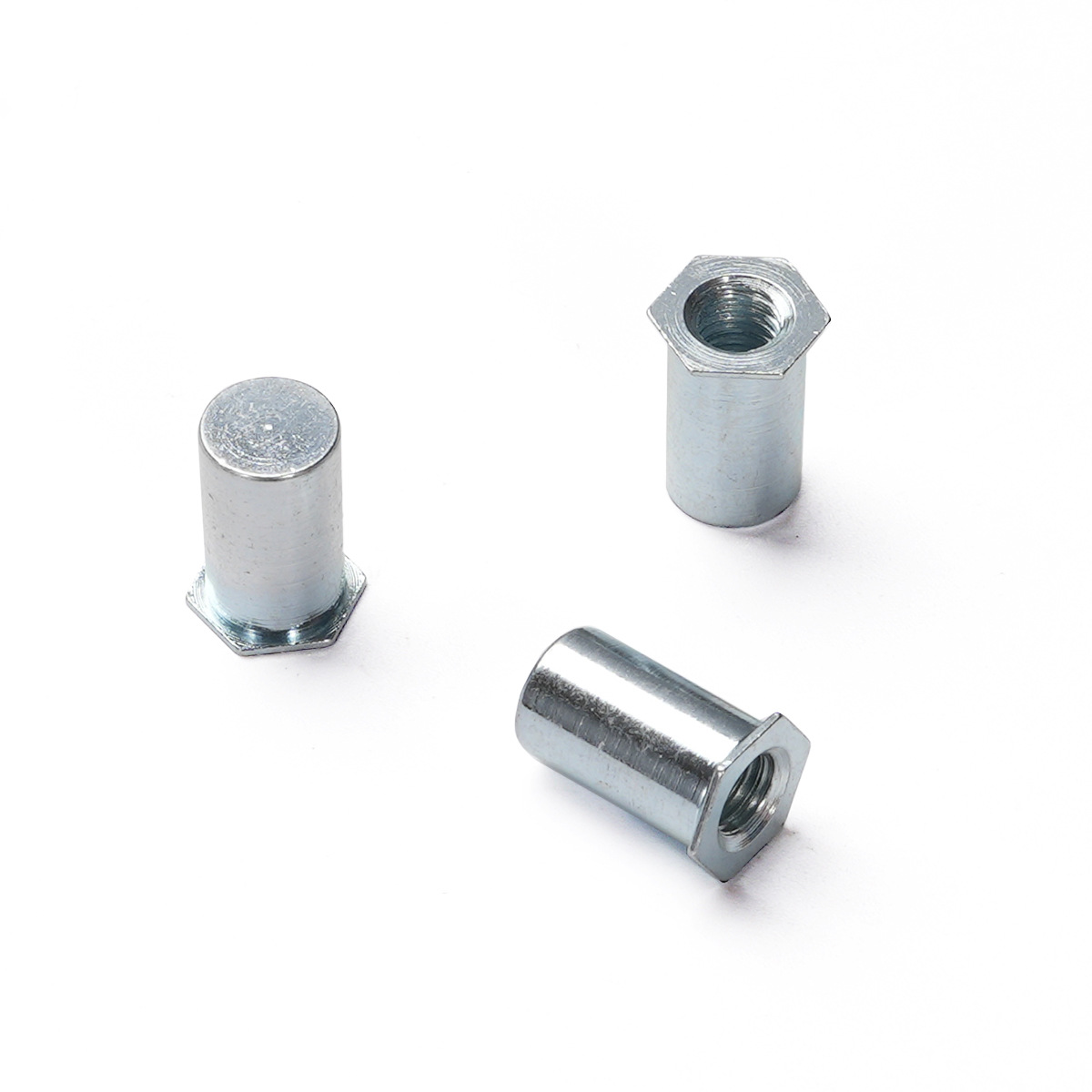 碳钢镀环保彩锌防水压铆螺柱