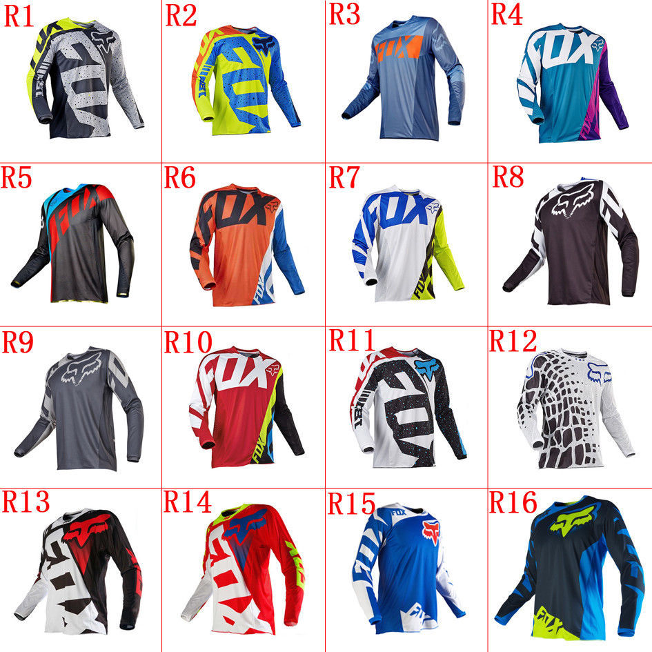 New Fox Downhill Suit T-Shirt Mountain Bike Cycling Suit Off-Road Motorcycle Racing Suit Summer Long-Sleeved Top
