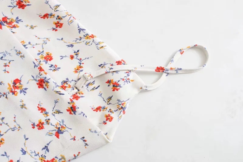summer new style printed slim sexy suspender dress NSAC36504
