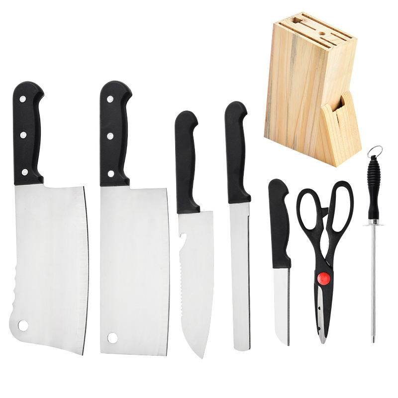 Yangjiang nuevo cuchillo de cocina de ocho piezas de cuchillo de acero inoxidable completo cuchillo de regalo de negocios domésticos