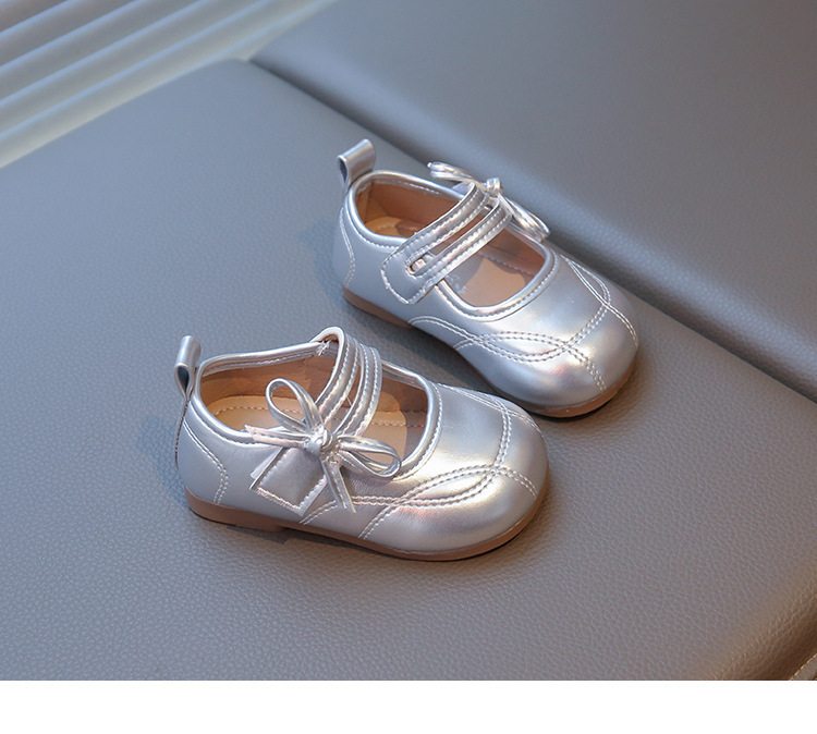 Kinder Prinzessin Lederschuhe Mit Schleife Für Kleine Mädchen_voghion.com
