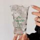 Ins Korean-style Green Letter Glass Large Capacity Breakfast Milk Cup Coffee Cup High-value Simple Drinking Cup