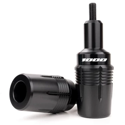 Motorcycle bumper | + Exhaust Pipe Anti-Fall - black-pair-of-body-anti-fall-gsxs1000