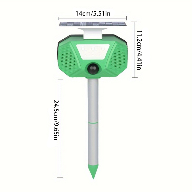 Transfronterizo nuevo animal solar expulsor frecuencia variable ultrasónico ratón expulsor multifunción perro expulsor pájaro expulsor