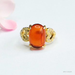Yuyu Natural Amber Ring Blood Pot Ring Love Ring Jewelry Women's Factory Wholesale HP3120509