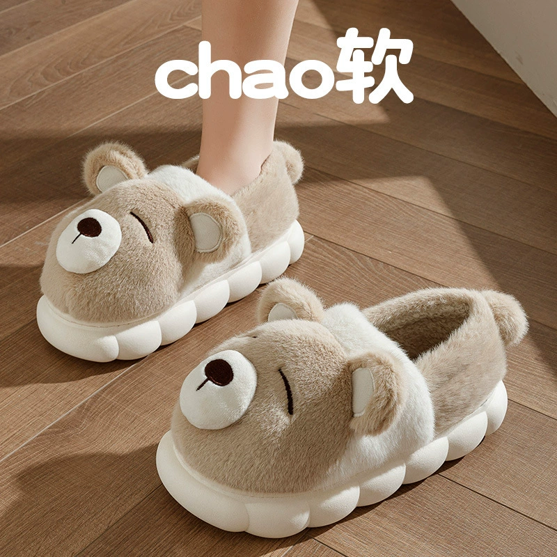 Симпатичные медведи осенние и зимние туфли