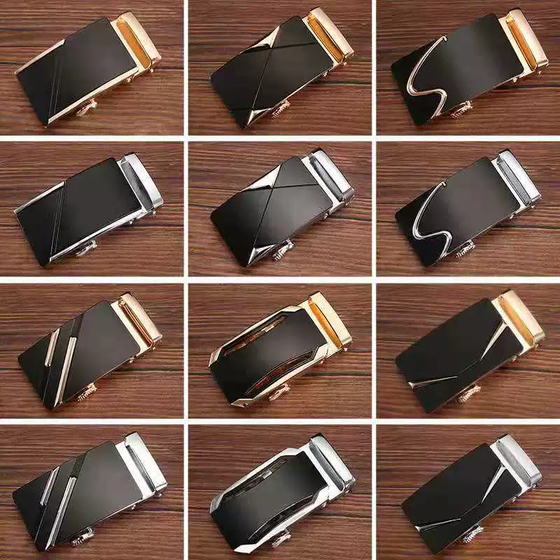 Мужская Автоматическая пряжка с кожаной головкой, 3,5 пряжка для ремня, пряжка из сплава, ремень для брюк, мужской ремень, мужской ремень