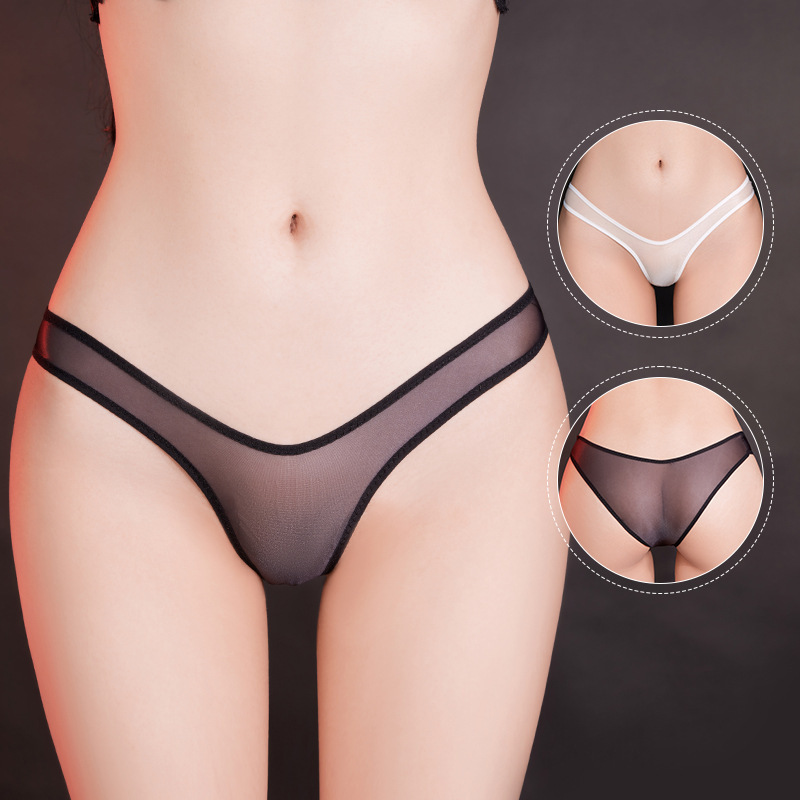 Desire Temptation Sexy Underwear Women's Ultra-Thin Sexy Lingerie Exposed Navel Temptation Low-Waist Elastic Triangle Women's Underwear