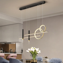 客廳吊燈現代簡約大氣創意卧室意式極簡圓環2021年新款餐廳吊燈具