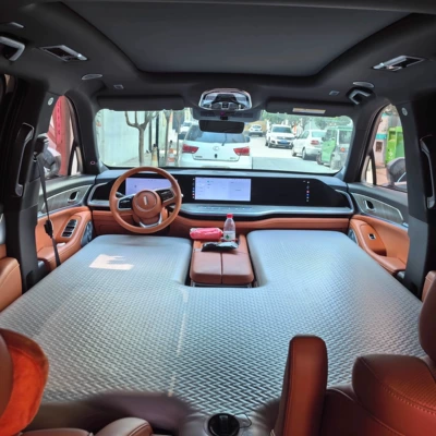 Bed with Paddle Board Design, Vehicle-mounted inflatable bed