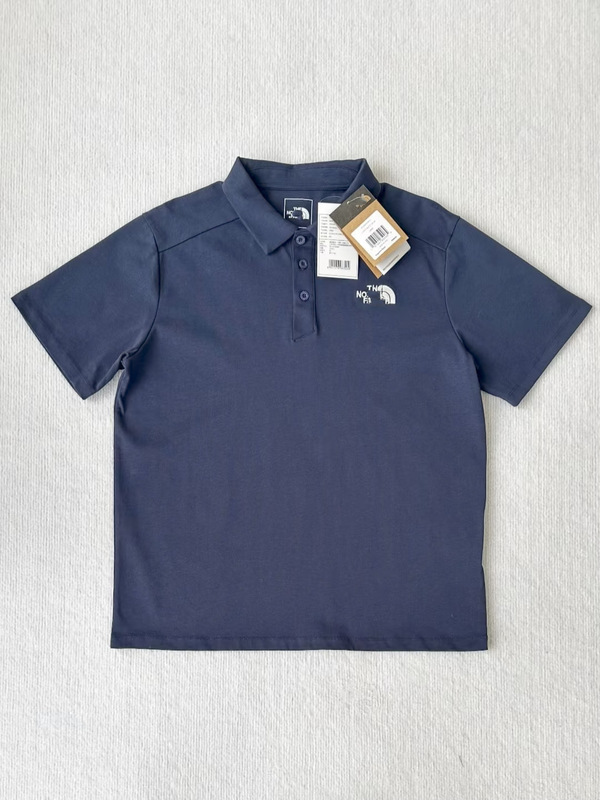 北脸经典小logo刺绣翻领polo衫夏季短袖男女同款T恤休闲百搭上衣|undefined