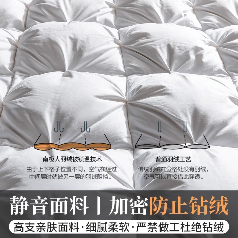 ハンガリーの羽毛布団の正規品a類95白のガチョウの毛は芯の純綿の冬にガチョウの毛に白いガチョウの毛の5a級の100ガチョウの毛で覆われています。