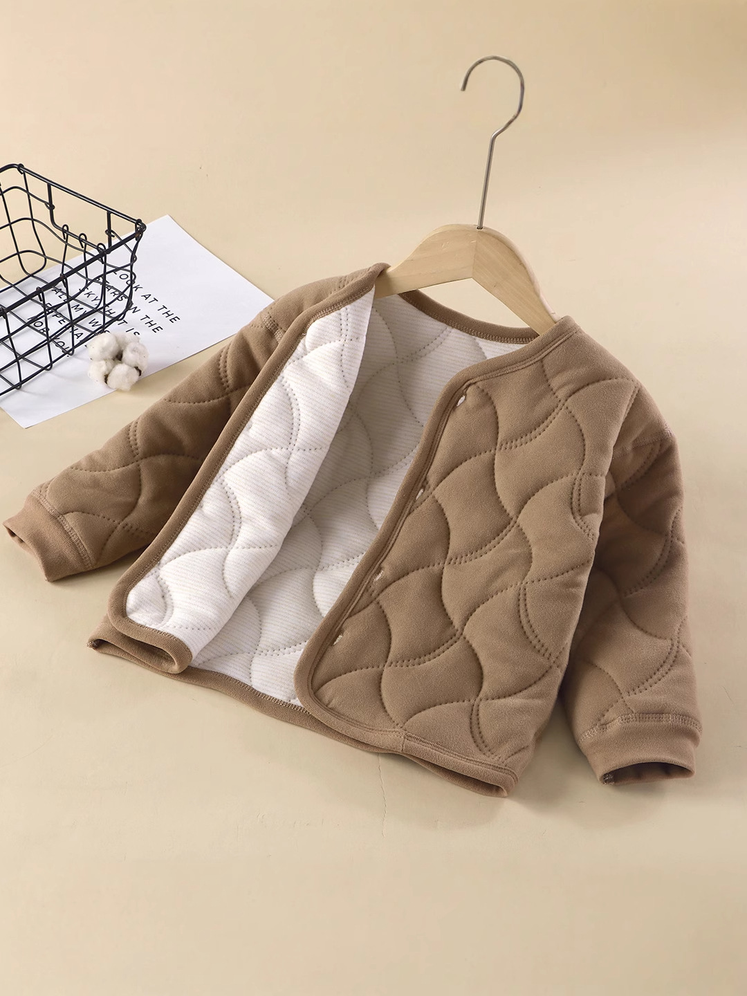 Capa de abrigo infantil de algodón de tres capas, uniformes escolares, artefactos mágicos, chaqueta de algodón de niñas, niños calientes, niños mayores, calientes