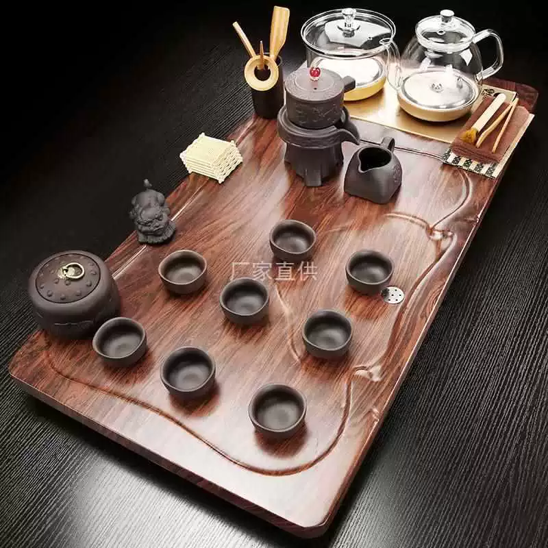 Automatic glass teapot, tea set for home use, fully automatic, simple and elegant design