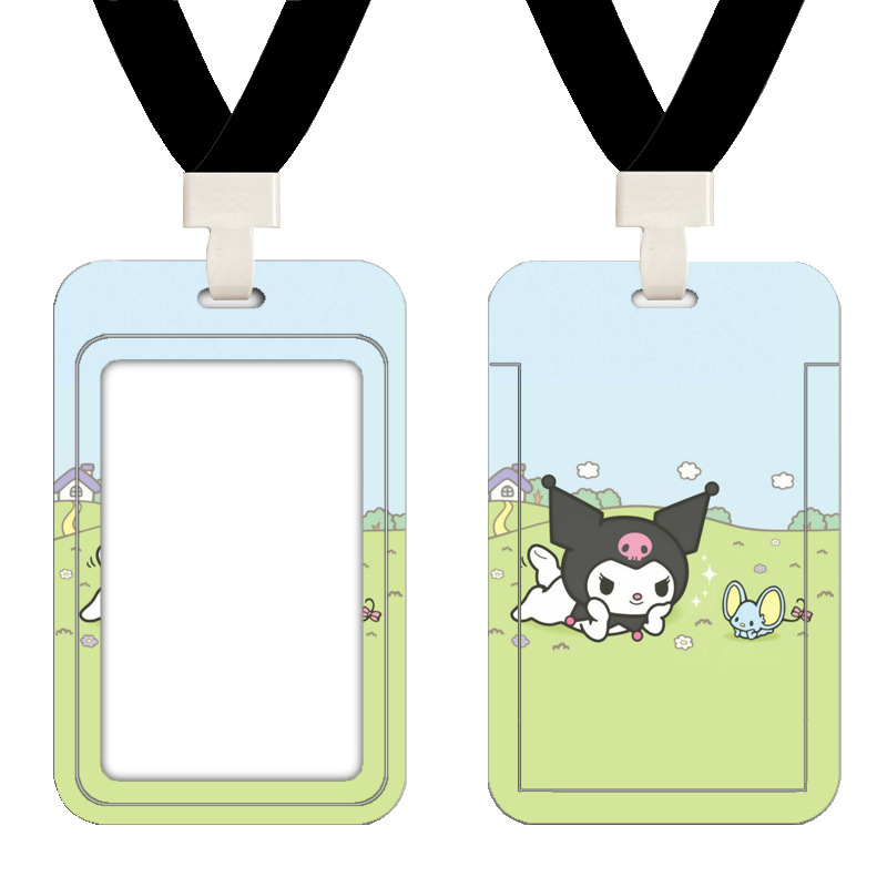 Cubierta de tarjeta de autobús de Kulomi Cartoon Cute Student Commute Tarjeta de control de acceso del campus Metro puerta de trabajo cubierta de tarjeta image 50