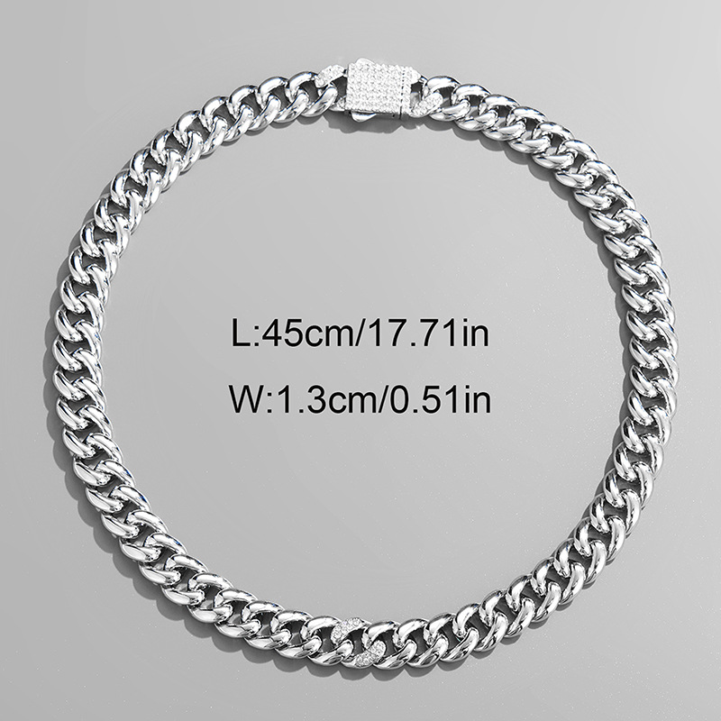 Cuban Chain Necklace For Men - Personalized Punk Hip Hop Style_voghion.com