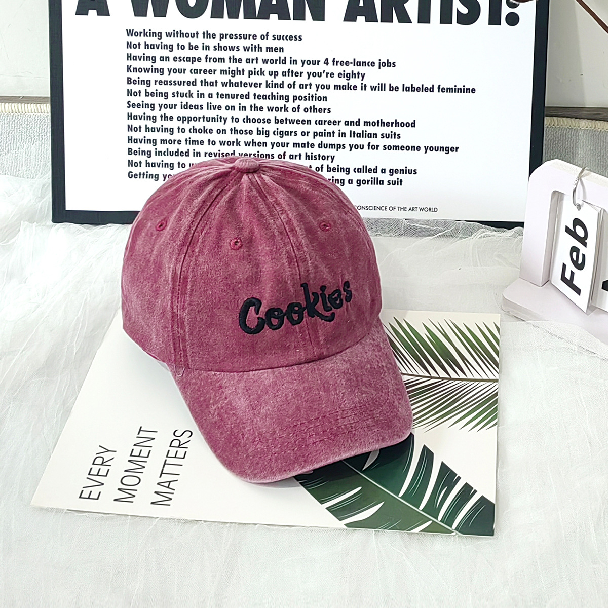 Unisex Een geborduurde gewassen cowboy honkbalpet voor heren en dames Modepersoonlijkheid in trend buiten_voghion.com