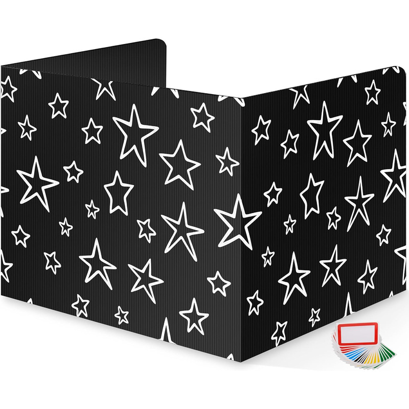 Cross-Border Hot-Selling Student Desk Divider Classroom Privacy Board Plastic Learning Divider Board Teacher Student Desk Baffle