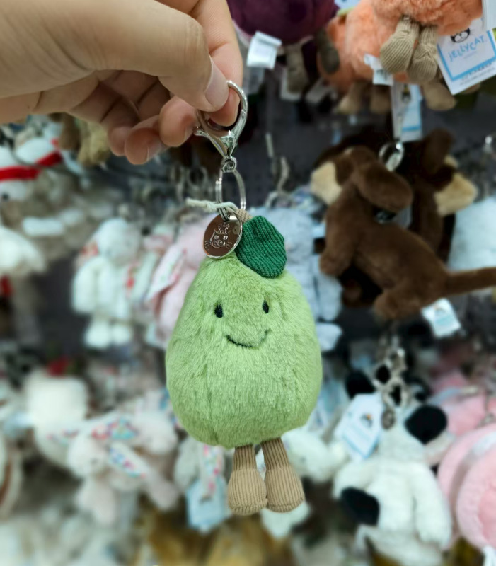 趣味jelly平替款挂件牛角包球类钥匙扣包包装饰毛绒玩具礼物批发|undefined
