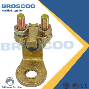 Brass plum clamp terminal U-bolt clamp brass bolt clamp railway cable fixing clamp