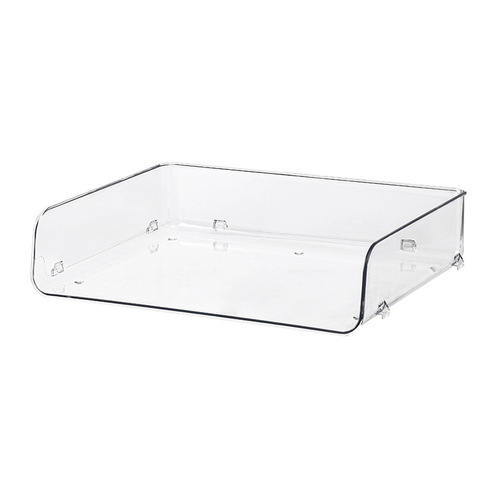 Student desktop stackable file magazine storage box office transparent information organization stationery book storage rack