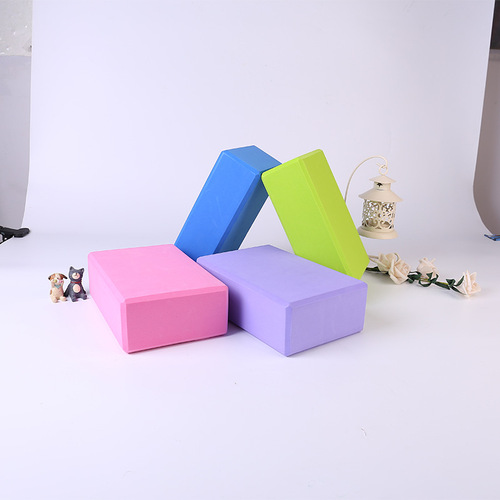 200g EVA solid color high-density yoga props compression-resistant dance fitness brick yoga brick manufacturer wholesale