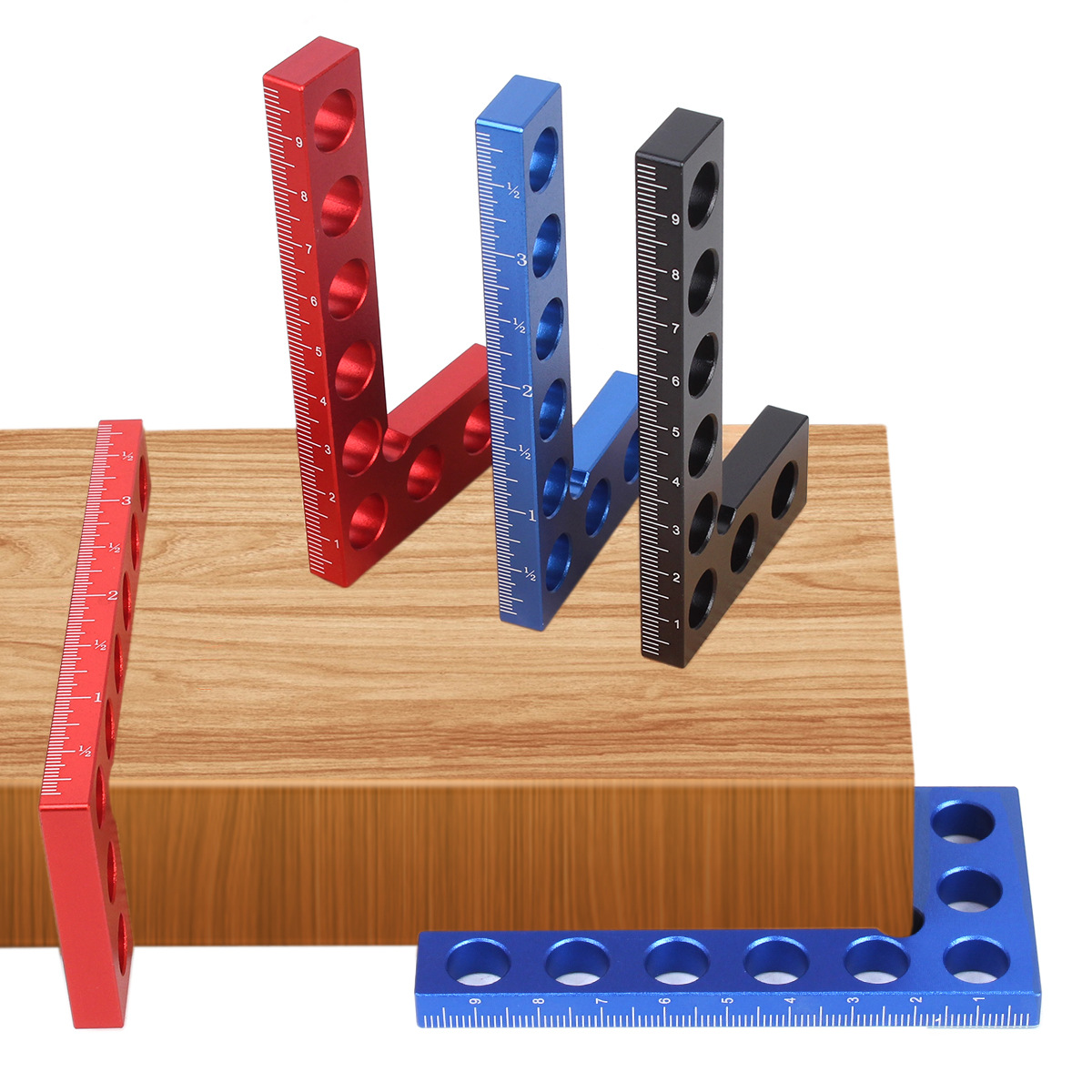 木工90度精密方形边缘划线工具铝合金木工袖珍划线方形规