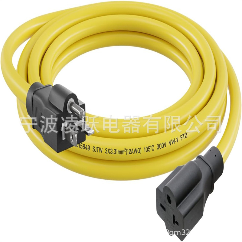 FIRMERST 20 AMP 30 英尺 12 规格延长线,NEMA 6-20P 至 6-20R