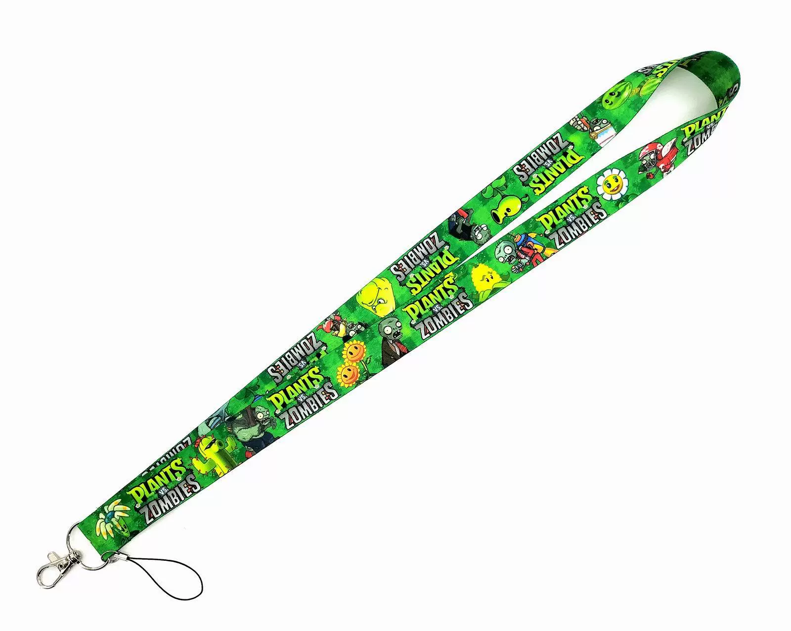Plants vs. Zombies, cartoon long mobile phone, camera, strap