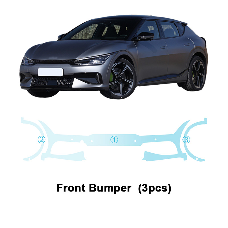 Cross-border special for Kia EV6 GT TPU invisible paint protective film anti-scratch and brightening protective film