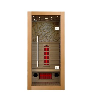 Traditional style indoor wooden infrared far infrared dry steam sauna room