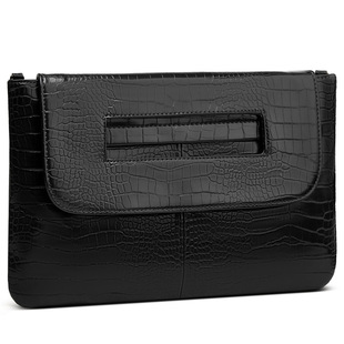Women's Fashion European and American Retro Clutch Bag Crocodile Pattern Simple Trendy Large Capacity Crossbody Bag Multi-function Shoulder Bag