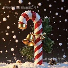 クロスボーダー新しいクリスマス杖装飾杖 DIY クリスマス杖