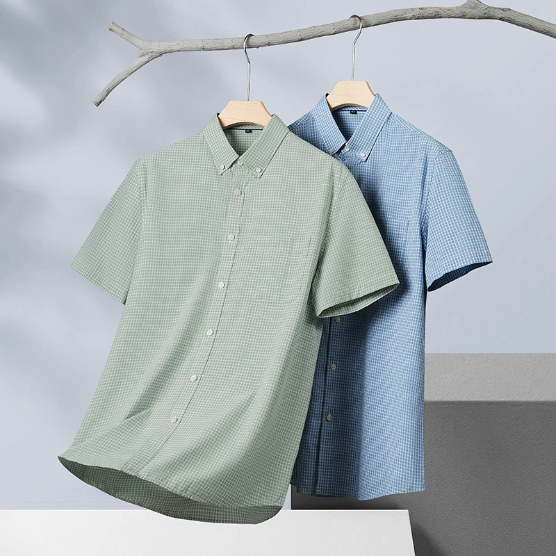 Summer thin shirt, oversize, with short sleeve, plus size