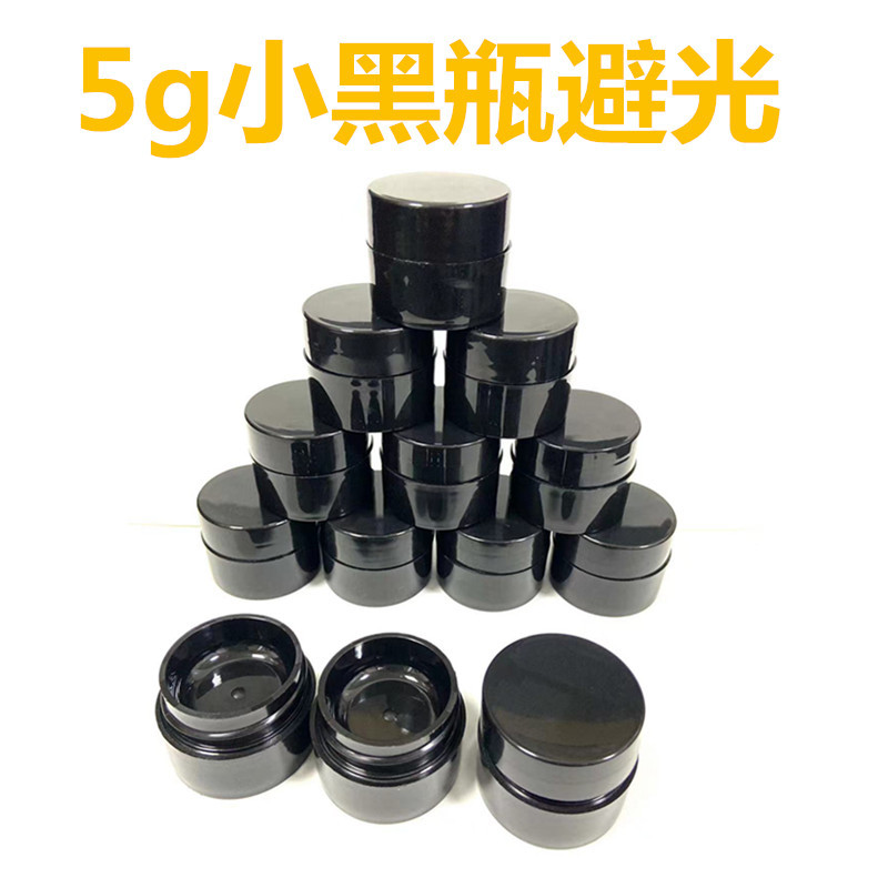 Black cosmetic nail polish