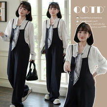 孕妇背带裤套装2025新款