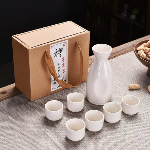 [环保盒纯白直筒杯6杯]