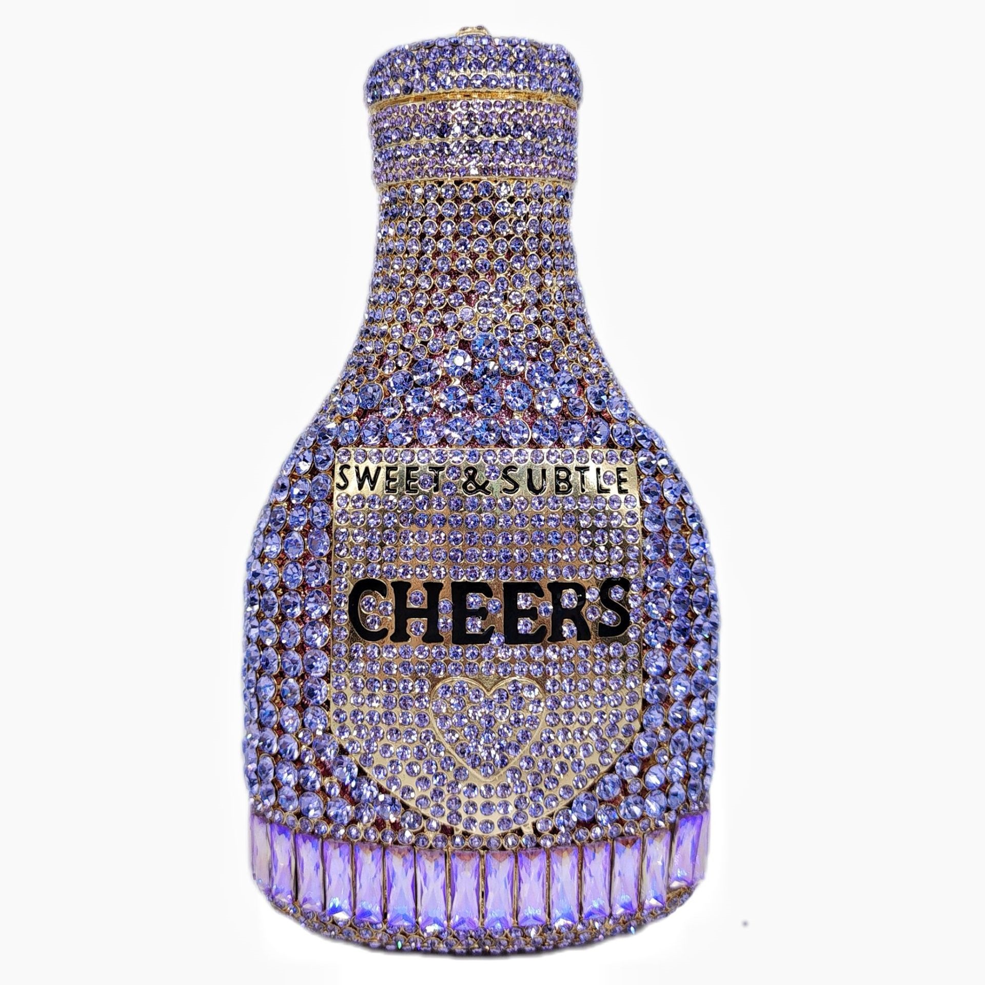 Bolsa de botella Daiwei nueva botella de champán hueco con diamantes bolsas de banquete de diamantes bolsas de mano de mujer