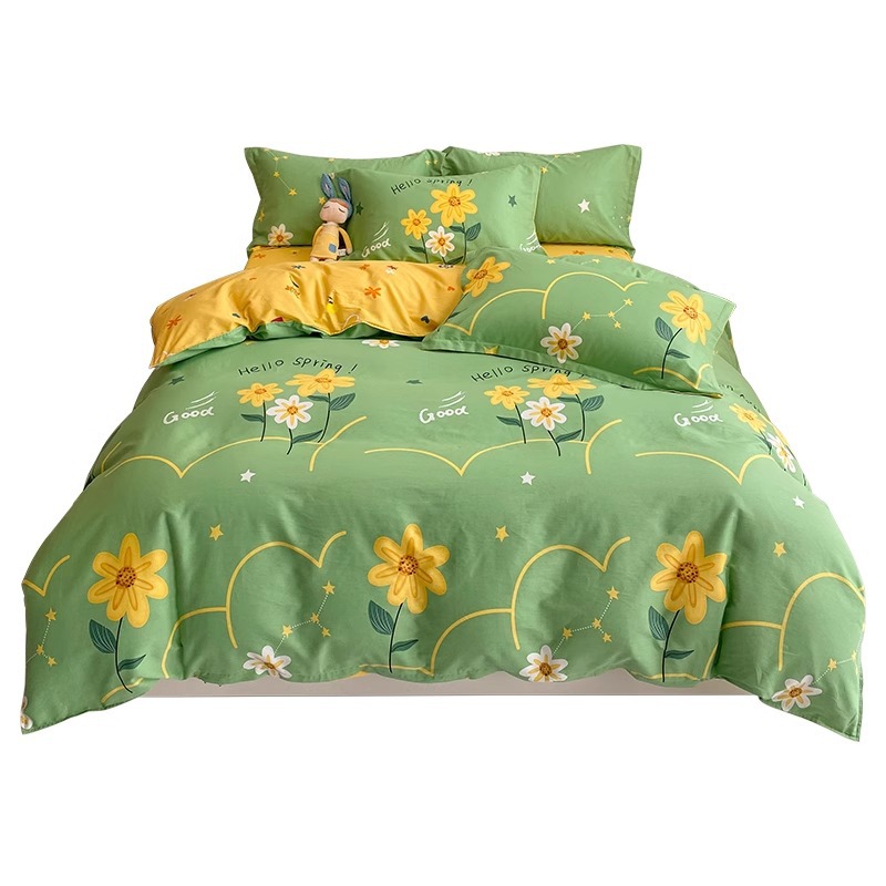 Funda de edredón de algodón fresco pequeña pieza individual 100 funda de edredón de algodón 150x180x200X230 dormitorio de estudiantes individual doble