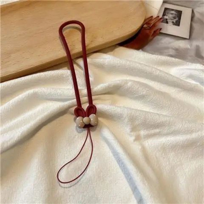 手机挂绳硅胶酒红蓝液态挂件短手腕带子卡通公仔挂件盘防丢挂饰
