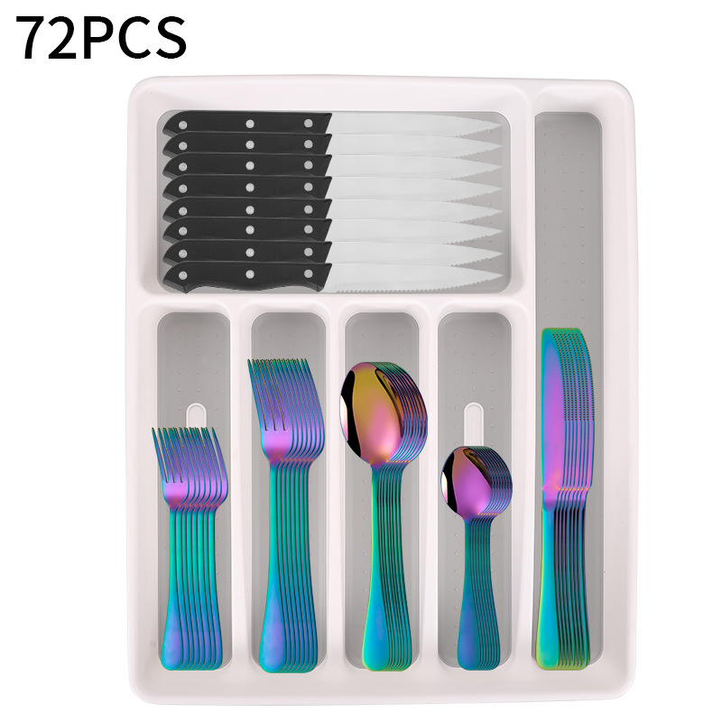 컬러풀 [수납박스*1+식기 6개 구성품*12]