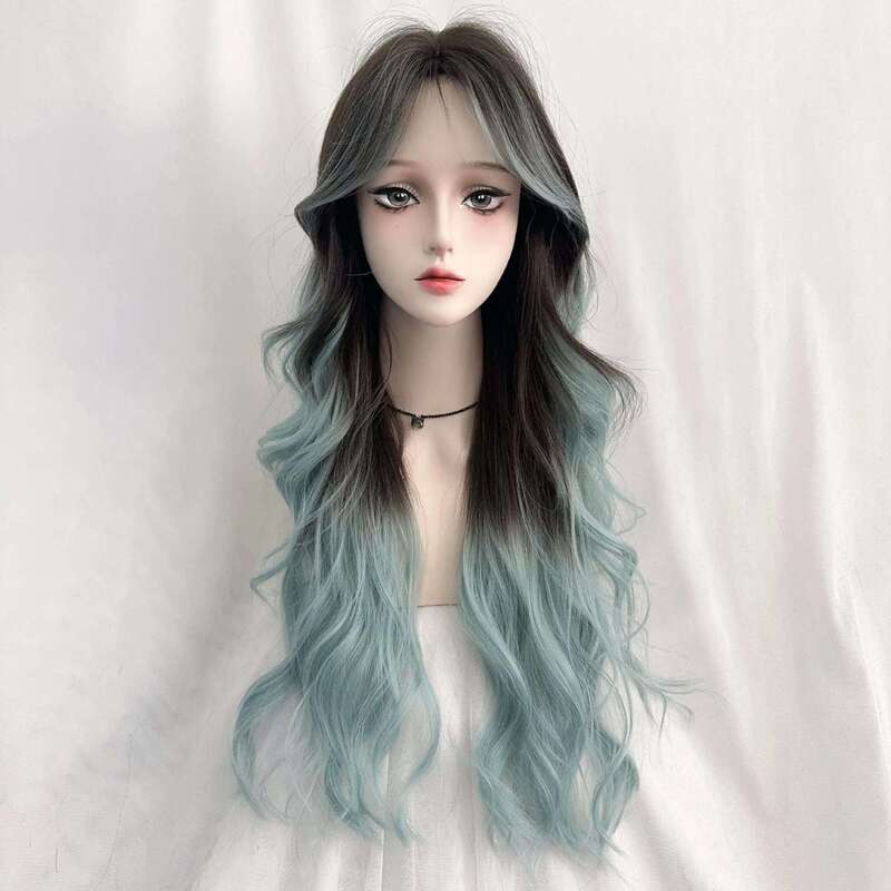 Lace Front Wig Wavy Curly Hair High-Quality Heat-Resistant 26inch Wig Party Cosplay Wig Lace Front Wig Wavy Curly Hair High-Quality Heat-Resistant 26inch Wig Party Cosplay Wig