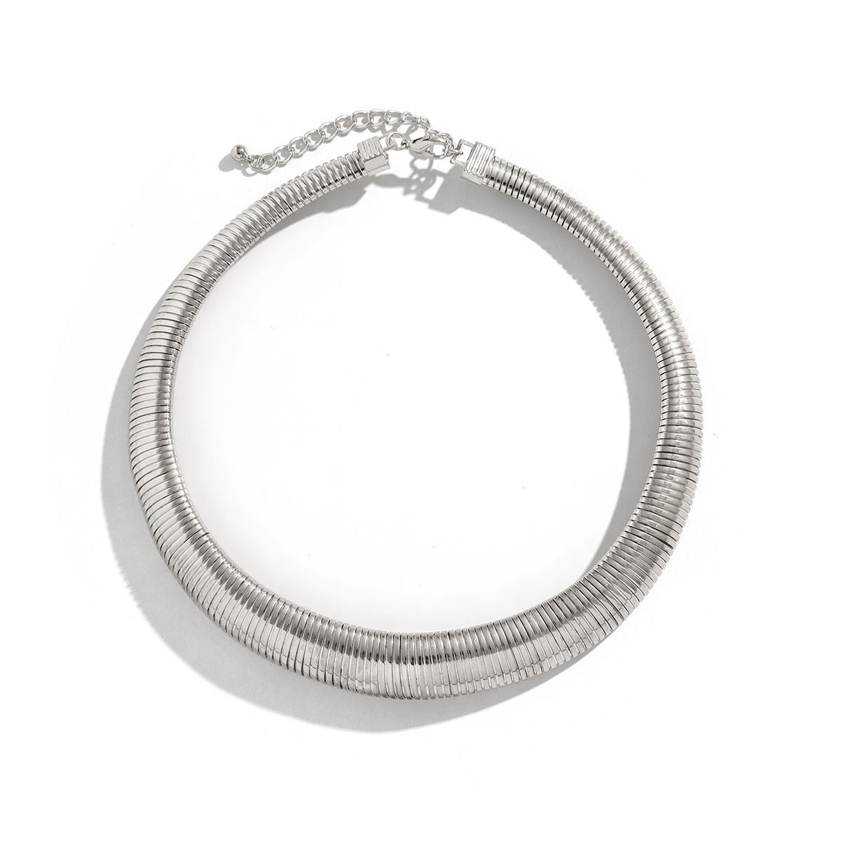 70g Weight Alloy Pendant Material Hip-Hop Retro Solid Color Metal Ball Chain Choker Wholesale
