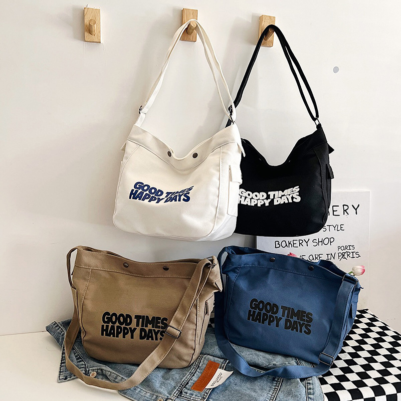 Canvas schoudertas voor dames grote capaciteit veelzijdige tas_voghion.com