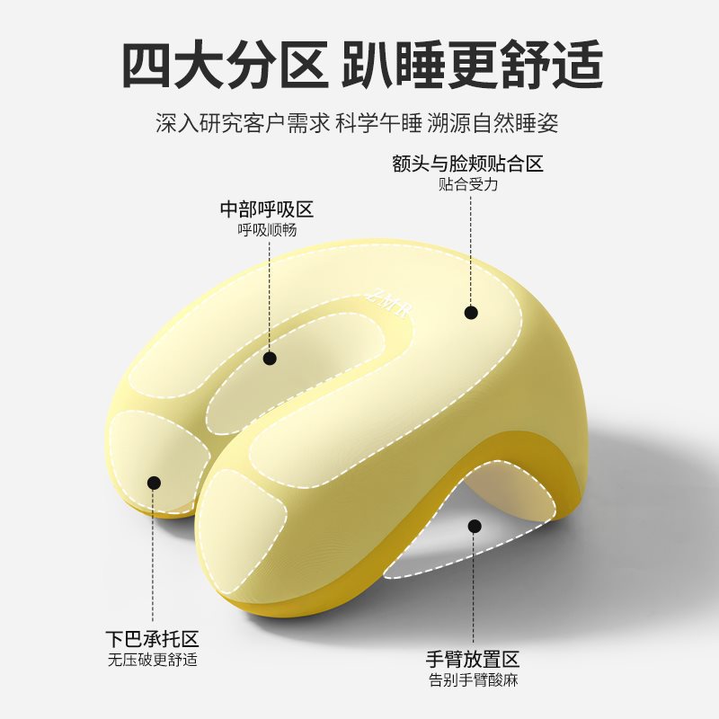 Universal pillow for sleep for table for students at lunchtime